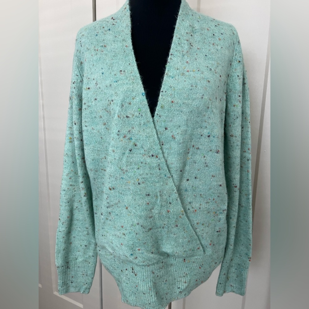 NWT Lucky Brand Mint Speckled Knit Sweater - Cozy Knit Pullover